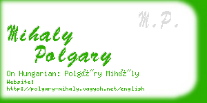 mihaly polgary business card